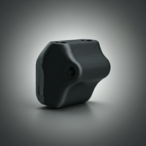 Black nylon 3D printed part