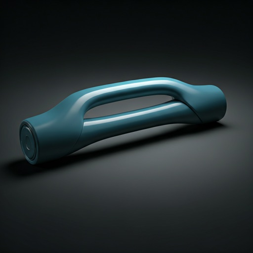 Multi-material molded product handle with a smooth grip surface